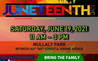 Join us this Saturday for our Juneteenth event at Mullaly Park!