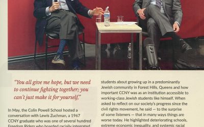 Lew Zuchman Featured in City College of New York Annual Report